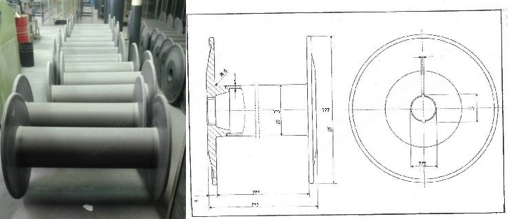 Tricot Beams, 21x30, 6" Bore, Used for Spandex Warping