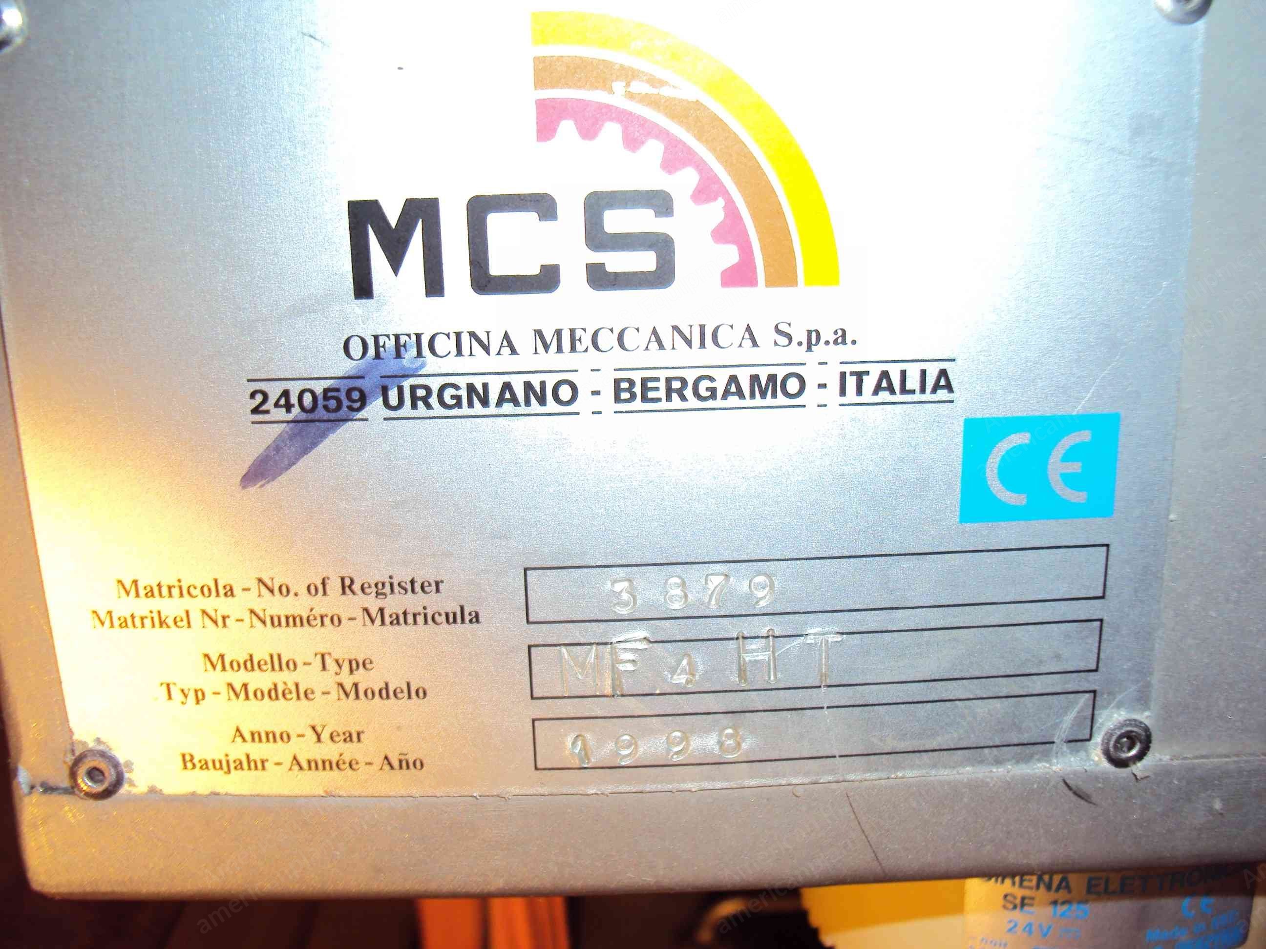 MCS, Multiflow MF4 HT, 1998, 4 Ropes, High Temperature Overflow Dyeing Machine