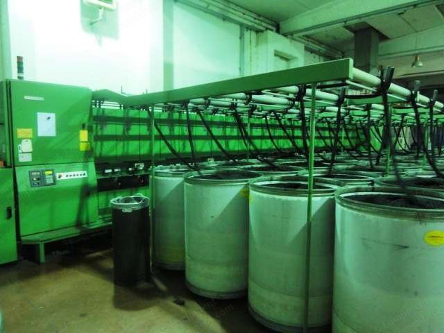 Worsted Wool and Acrylic Spinning Line, 2560 Spindles, 3070 kg/24 hrs Capacity, 1978-2002