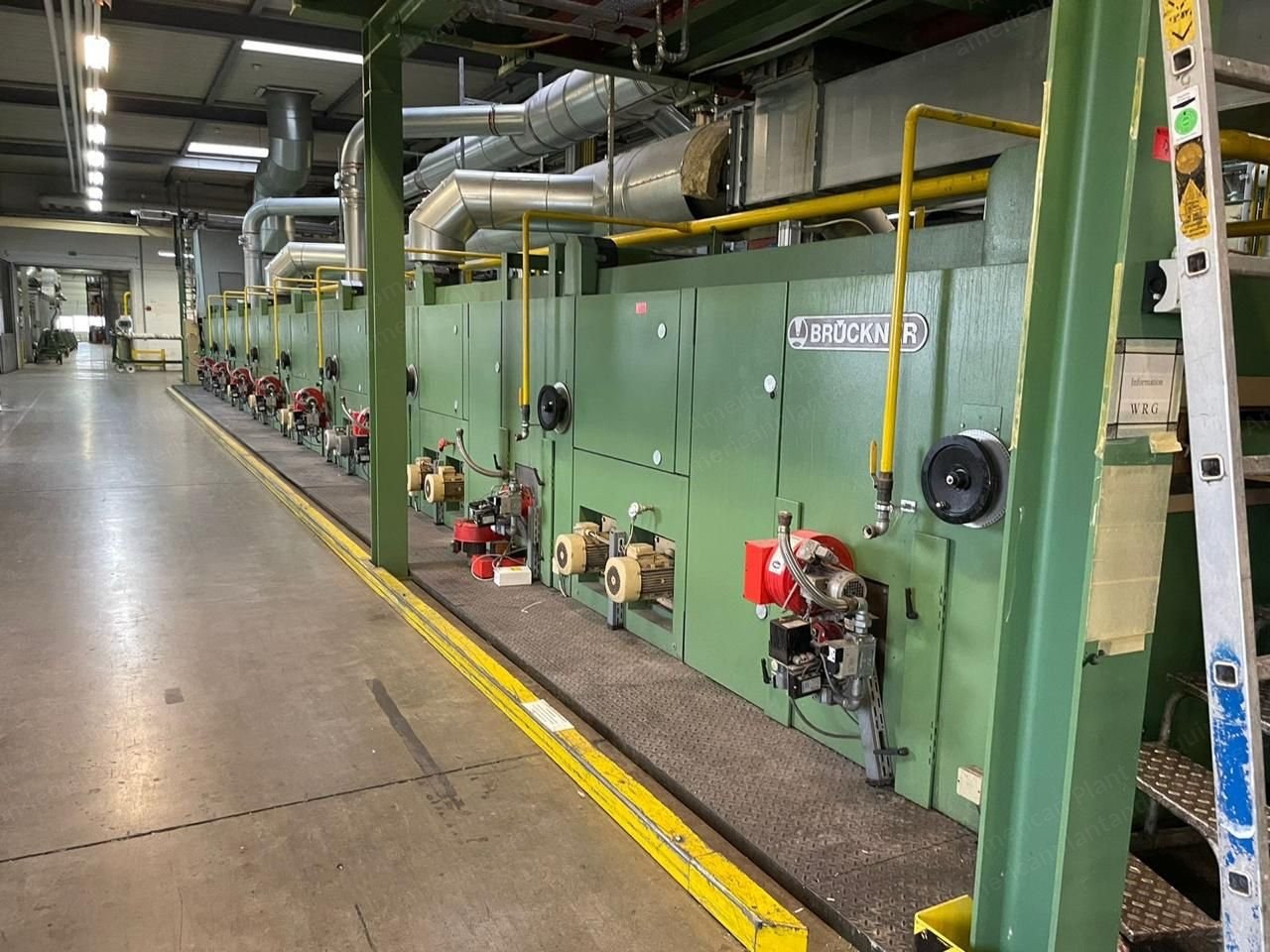 Bruckner, Stenter with Coating, 2001, 3000mm Roller Width, 8 Chambers, Gas Heated