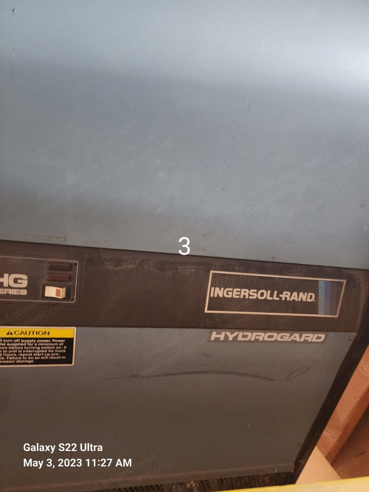Ingersoll Rand, Horizontal Piston Air Compressor, with Hydroguard Air Dryer