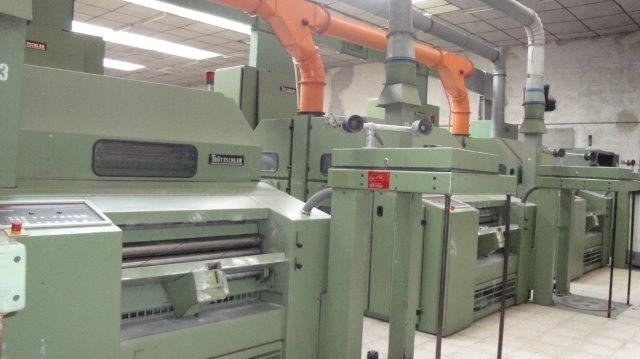 Rieter and Trutzschler, Polyester Spinning and Processing Line, 1990-1998, 12 Machines