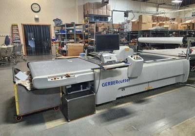 Gerber, GTxL, 2013, Low-Ply Conveyorized Fabric Cutter, Vacuum System