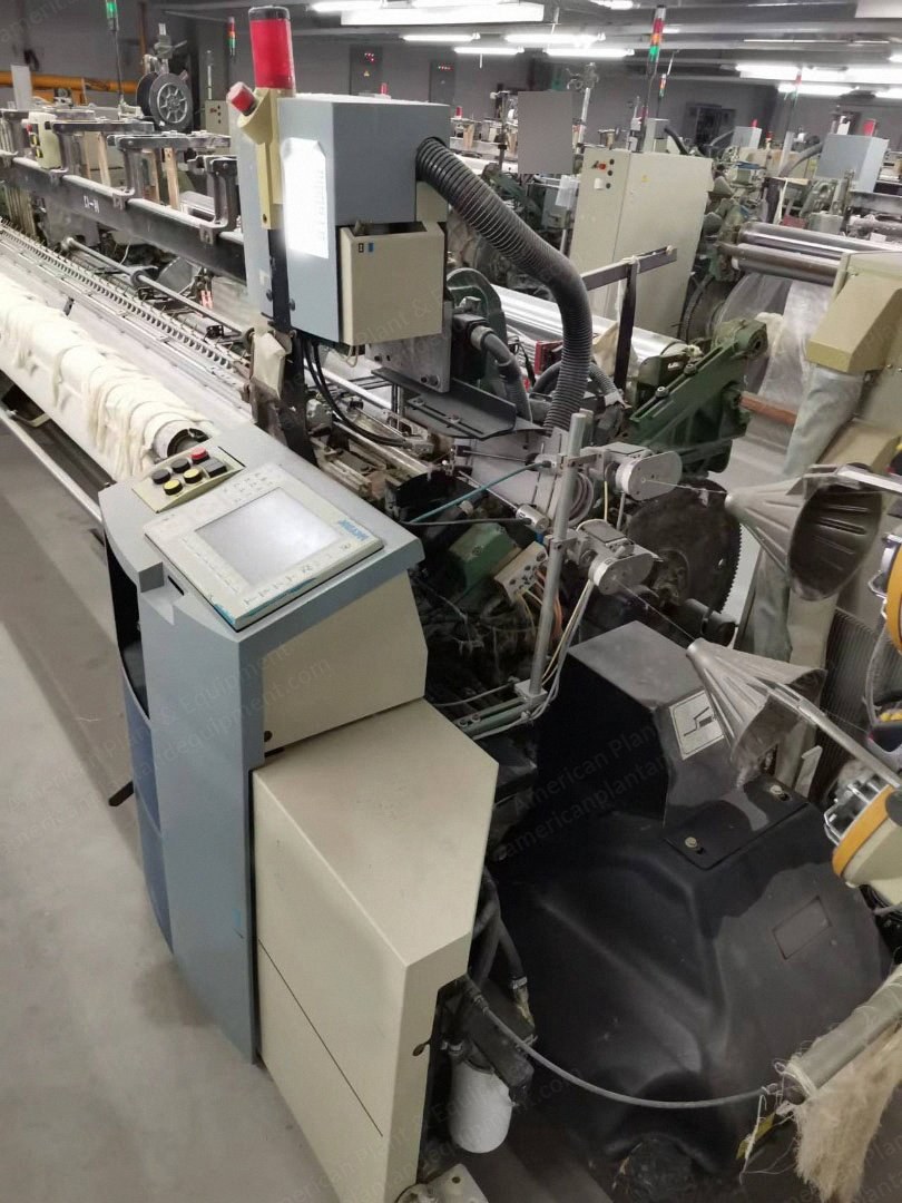 Picanol, Omni Plus 800-2P, 2006, Air Jet Looms, 3400mm Width, 2 Nozzles, Staubli 2861B Dobby