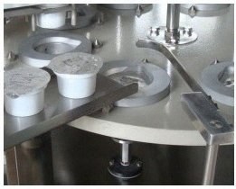 NovaStar, FC128, Rotary Cup Filling and Sealing Machine, 1600-2000 Cups/Hour, 50-300ml, 1250x1250x1750mm