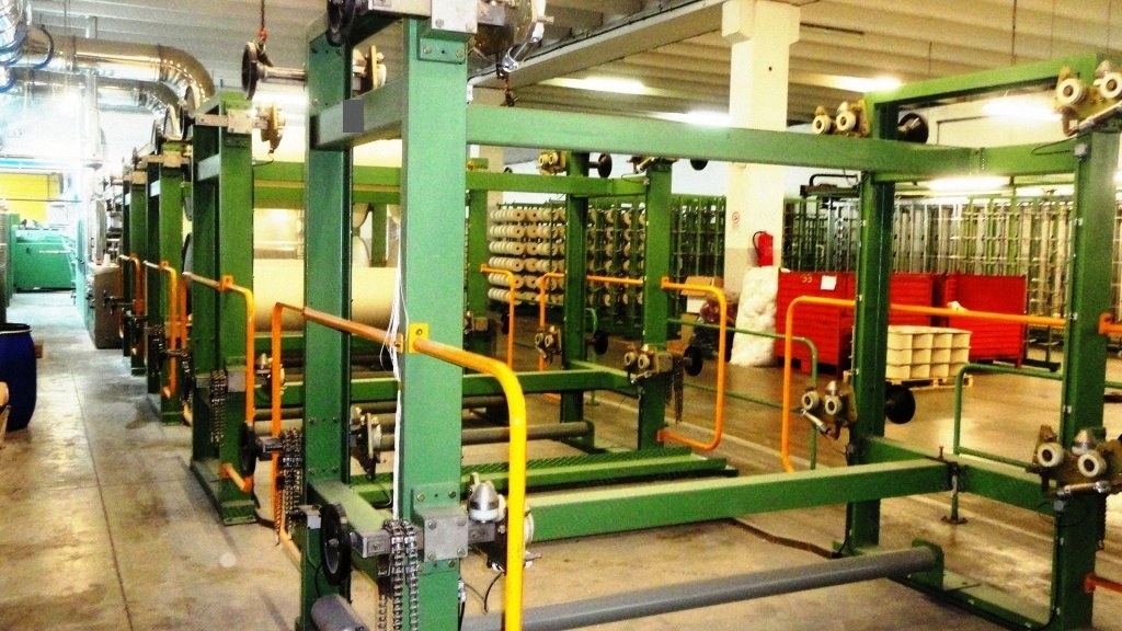 Karl Mayer, Rotal Sizing and Warper Machine, 2002, 2400-4000mm Width, 10 Steam Cylinders, 780 Creel Positions