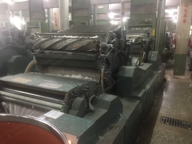Toyoda, Meiken, 1982, Tandem Carding Machines, 36" x 45" Can, Sun-Ming Chute Feeder