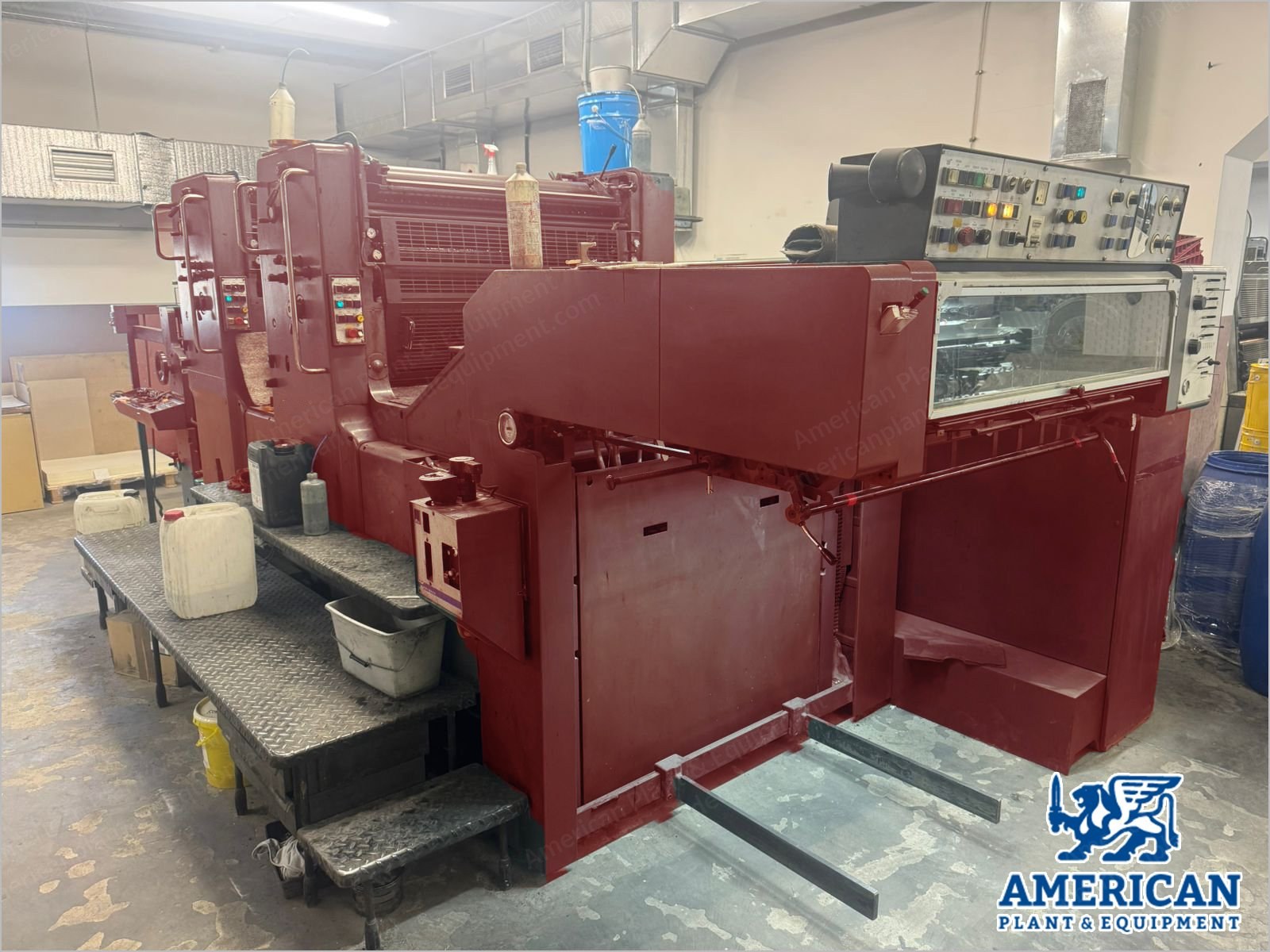 Heidelberg, SM 102 ZP, 1988, 2-Color Offset Press, with Perfector, Water Dampening