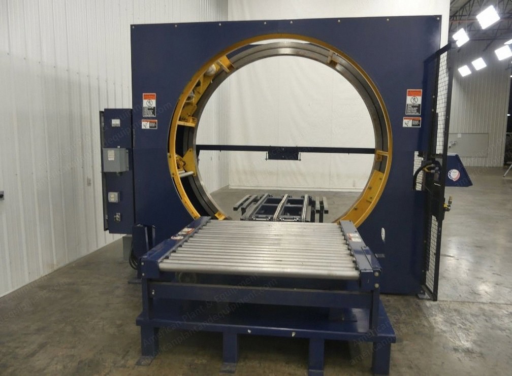 Lantech, LR-90, Horizontal Ring Stretch Wrapper, 90" Diameter Ring, 150% Pre-Stretch, Allen Bradley Controls