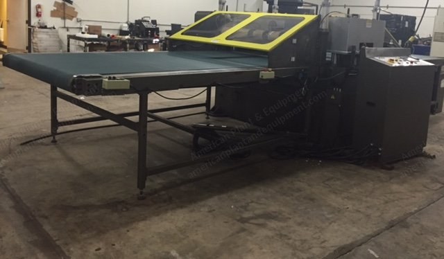 Die Cutter, E100, 2002, 60 inch Working Width, 36 inch Table Depth, 480V