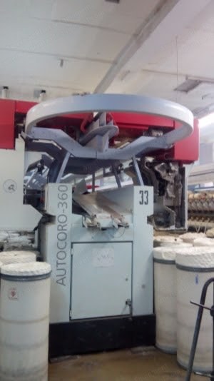 Schlafhorst, Autocoro, 360 Spinning Positions, Corolab Yarn Cleaner, Coromat Splicer
