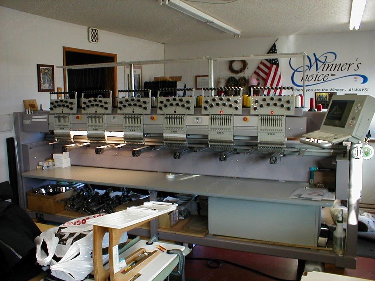 ZSK, 6 Head, 2001, Embroidery Machine