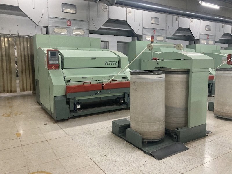 Rieter, C60, 2006/2007, Exit Can Diameter 24" (600mm), Single Licker-in, Aerofeed C60