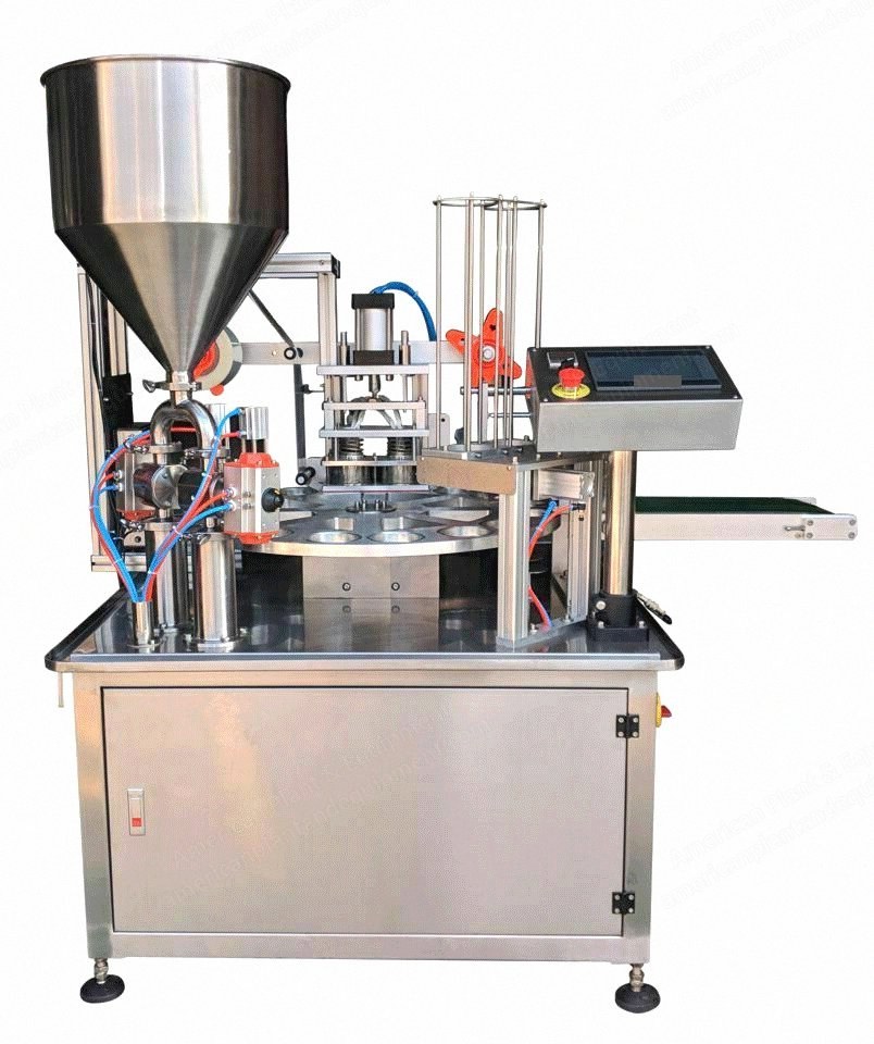 NovaStar, FC110, Rotary Cup Filling Sealing Machine, 800 Cups/Hr, 50-300ml, 30L Tank