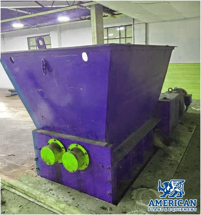 Shredpax, AZ-80, Twin Shaft Shredder, Dual 40 HP Motors, 33x63 Inch Cutting Chamber