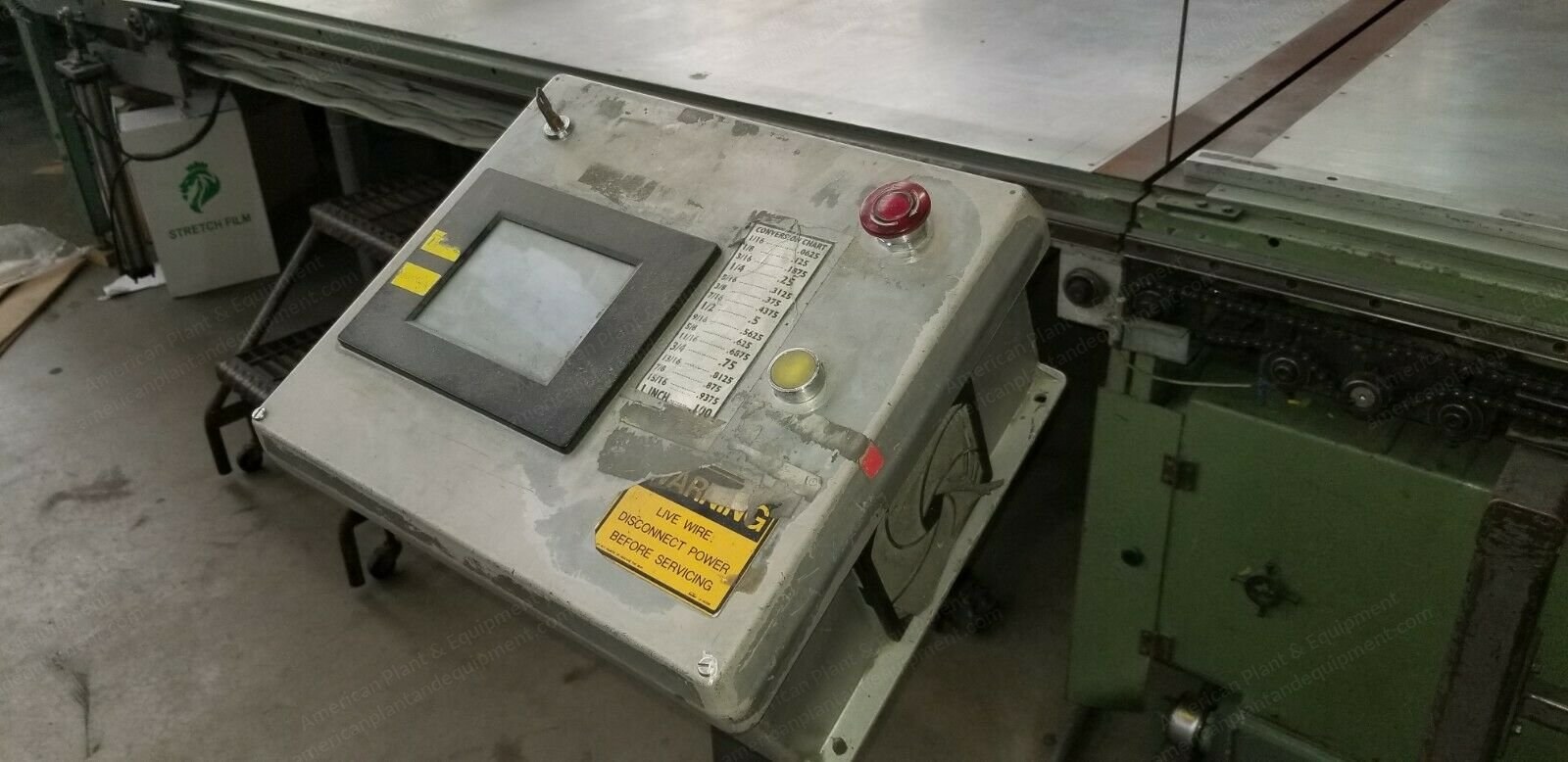 Fecken and Kirfel, Automatic Vertical Foam Cutting Slitter Band Saw, 59x120x36 Inch Foam Block Capacity