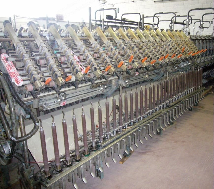 Gaudino, FPK 8C, 1992, Semiworsted Spinning Machine, 180 Spindles, 105mm Gauge, 75mm Ring Diameter