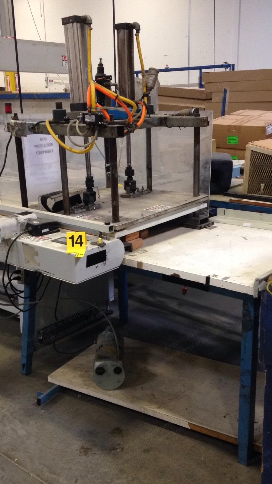 Bag Compressing Machine, 30x30 inch Plate, 13 inch Stroke