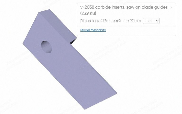 NovaStar, Blade Guide for Vertical Tilt Saws