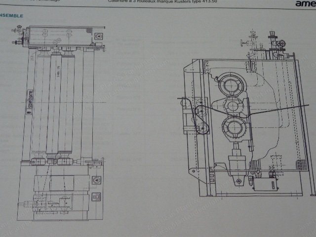 Kusters, Thermobonding Calender, 1995, 3800mm Working Width, 2-Roll
