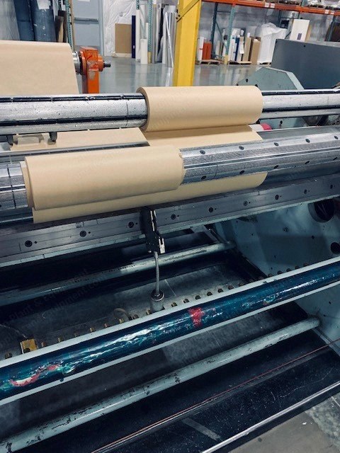 Cameron/Shanks, Duplex Slitter Rewinder, 1992, Width 72", 24" OD Rewind, 9 Score Cutters