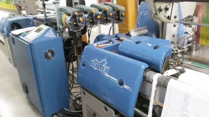 Panter, E6, 2007, Rapier Loom, 3600mm Working Width, 8 Colors, Staubli Jacquard