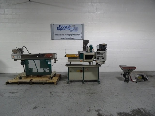 Prism, TSE 24TC, 1996, Twin Screw Extruder, 24mm Co-Rotating Screws, 25:1 L/D, 3.7 kW