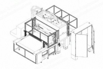 Schwabe, SR, Flat Bed Die Cutting Press, 150 Tons, 64x36in Bed, 8in Daylight