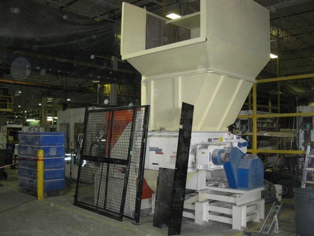 Vecoplan, RG42/50 XL, 2008, Single Shaft Shredder, 50 HP, 15" Rotor Diameter, Box Dumper