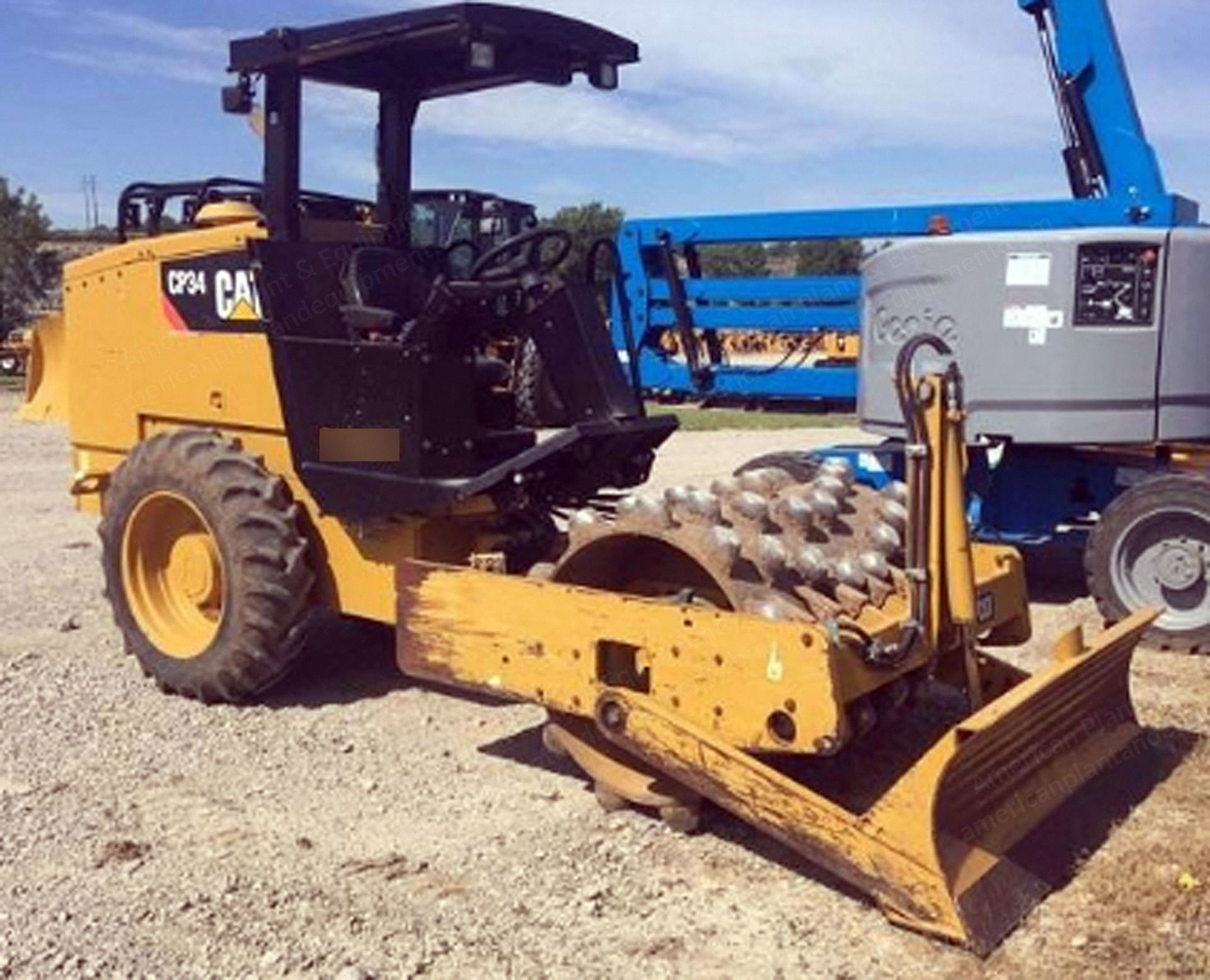 Caterpillar, CP34, 2016, Pad Foot Compactor, 50" Drum, 74 HP, 512 Hours