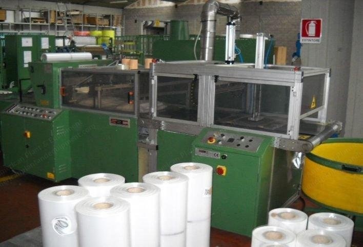 Complete Line for Disposable Bed Sheets, Max Width 1115mm, 1991 to 1996