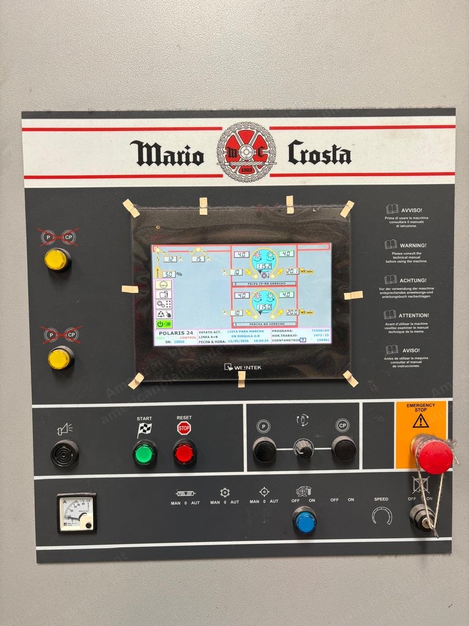 Mario Crosta, Polaris24, 2022, Double Drum, Width 2400mm