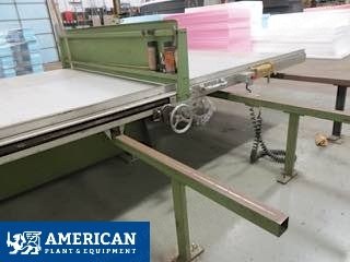 Albrecht Baumer, IS, Vertical Foam Saw, 48" Cut Capacity, 20" Fence, 87" x 130" Table
