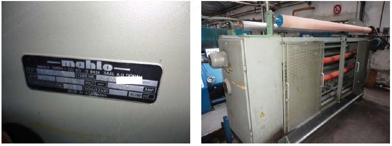 Krantz, K10, 1982, 2200mm Working Width, 4 Chambers, Gas Heated, Vertical Pin Chain
