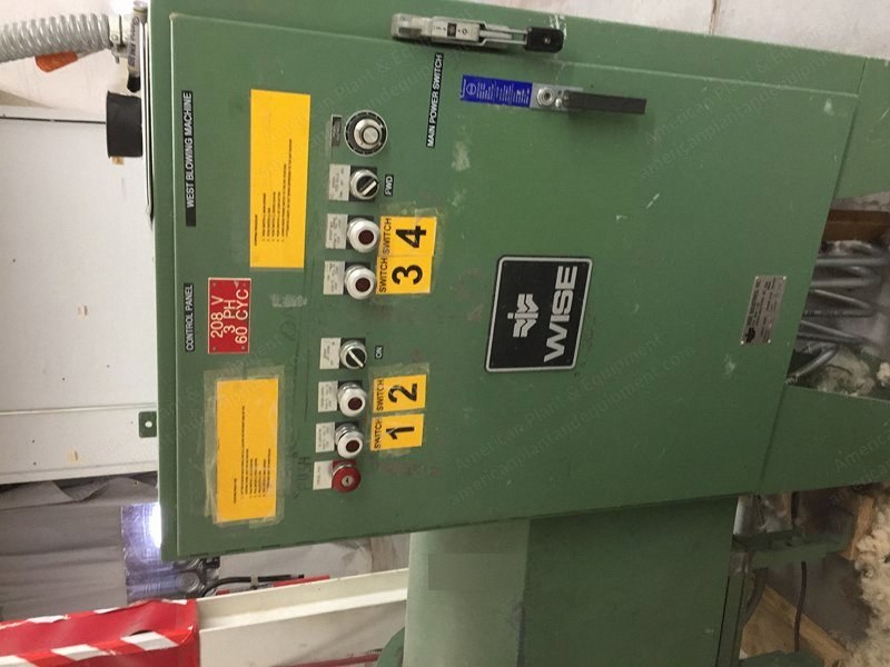 Wise, WK4 x 36", 1998, Single Nozzle Pillow Blower, with Hopper, 208V