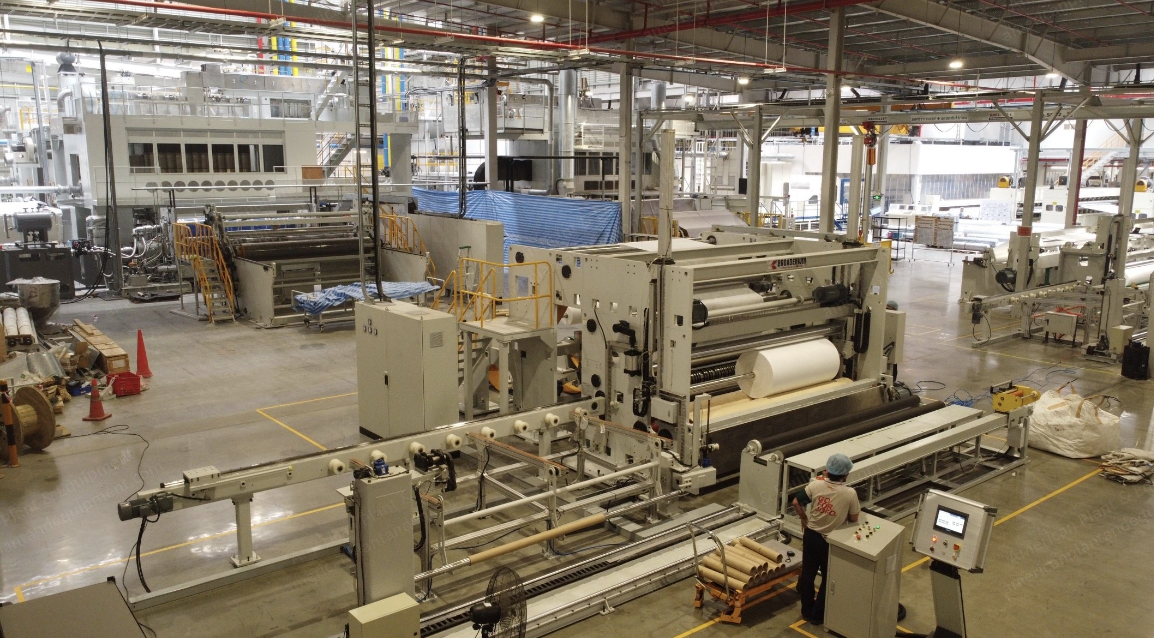 STP, Triple Beam Spunbond Line, 2006, 3200mm, Polypropylene, 1370 kg/h