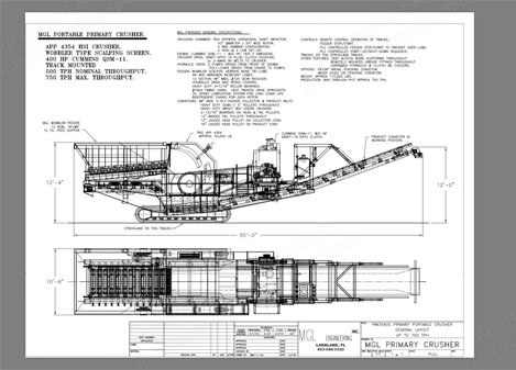 MGL Engineering, APP 4354, 2014, Horizontal Shaft Impactor, 43"x54" Rotor, Cummins 400HP, Track Mounted, with MGL 7436 Stacker