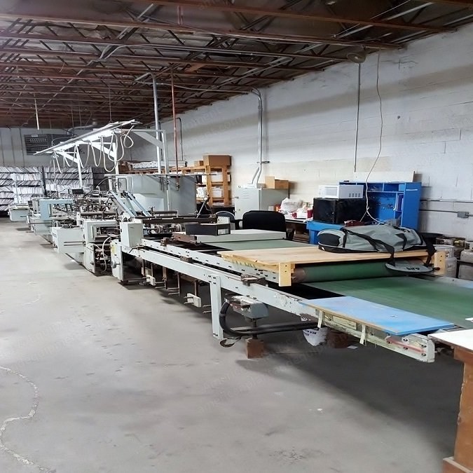 Bobst, Domino 90, 1987, Straight Line, Auto Bottom, Pafra Glue System