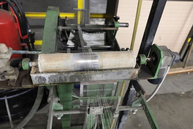 Castelli, C95/3, 1998, Small Waste Bobbin Winder, Motorized Sizing Roll, 36-Cone Creel