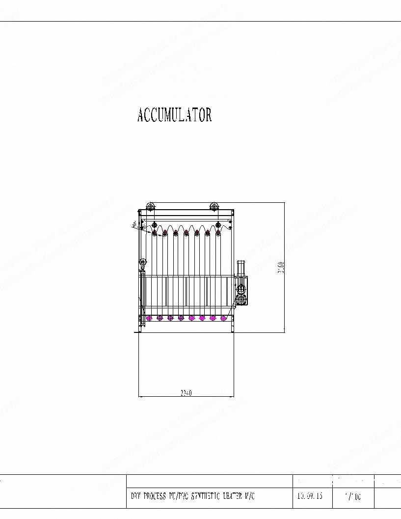 NovaStar, CD111, Fabric Accumulator, 2800mm Roll Surface Width, Hydraulic Rise-and-Fall Control