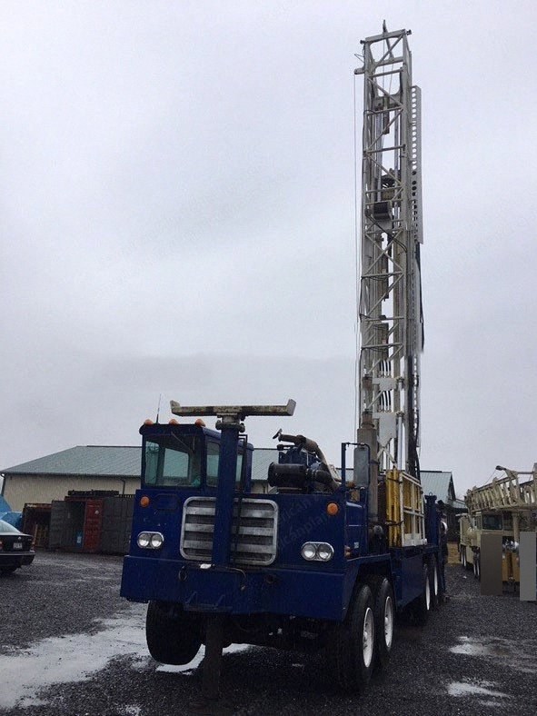 Ingersoll Rand, RD20 Range II, Drilling Rig, 110000 lbs Pullback, Caterpillar 3406 Deck Engine, 4-Axle Central Manufacturing Truck