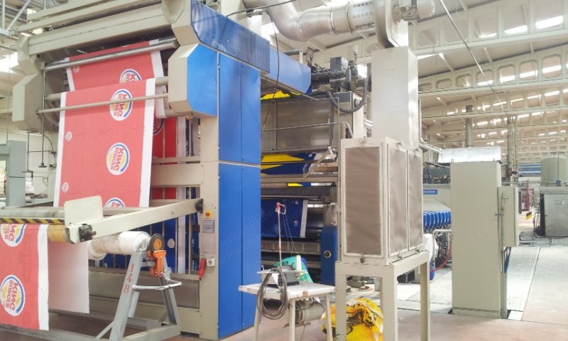 Zimmer Rotary Printing Machine, 2002, 1850mm Width, 12 Colors, 4 Chambers Gas Dryer