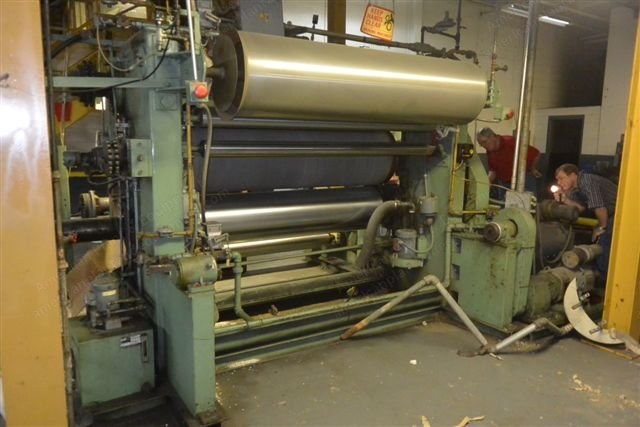 Van Vlaanderen, 3-Roll Friction Calender, 73" Width, 70 Tons Pressure