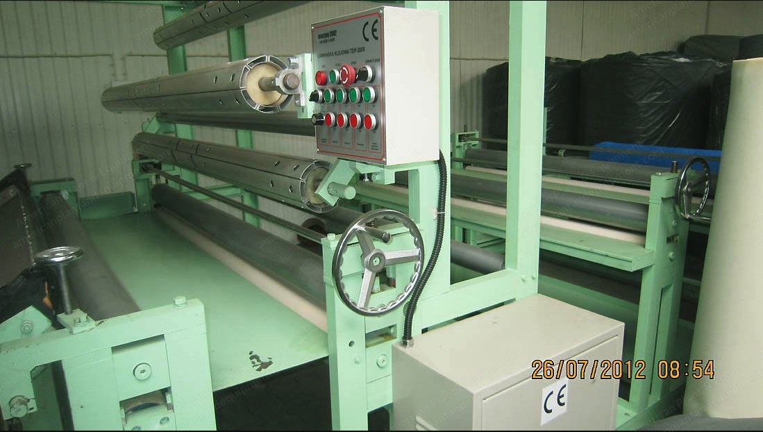 Cold Laminating Machine, TDP2000, 2011, Width 2000mm, Without Oven