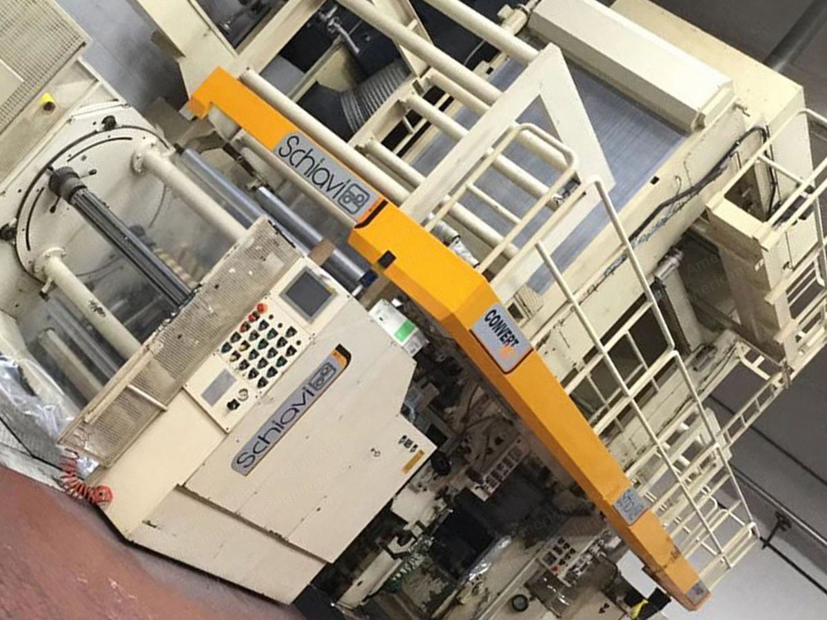 Schiavi, Converjet, 1998, Solvent Based Gravure Laminator and Coater, 1220mm Working Width
