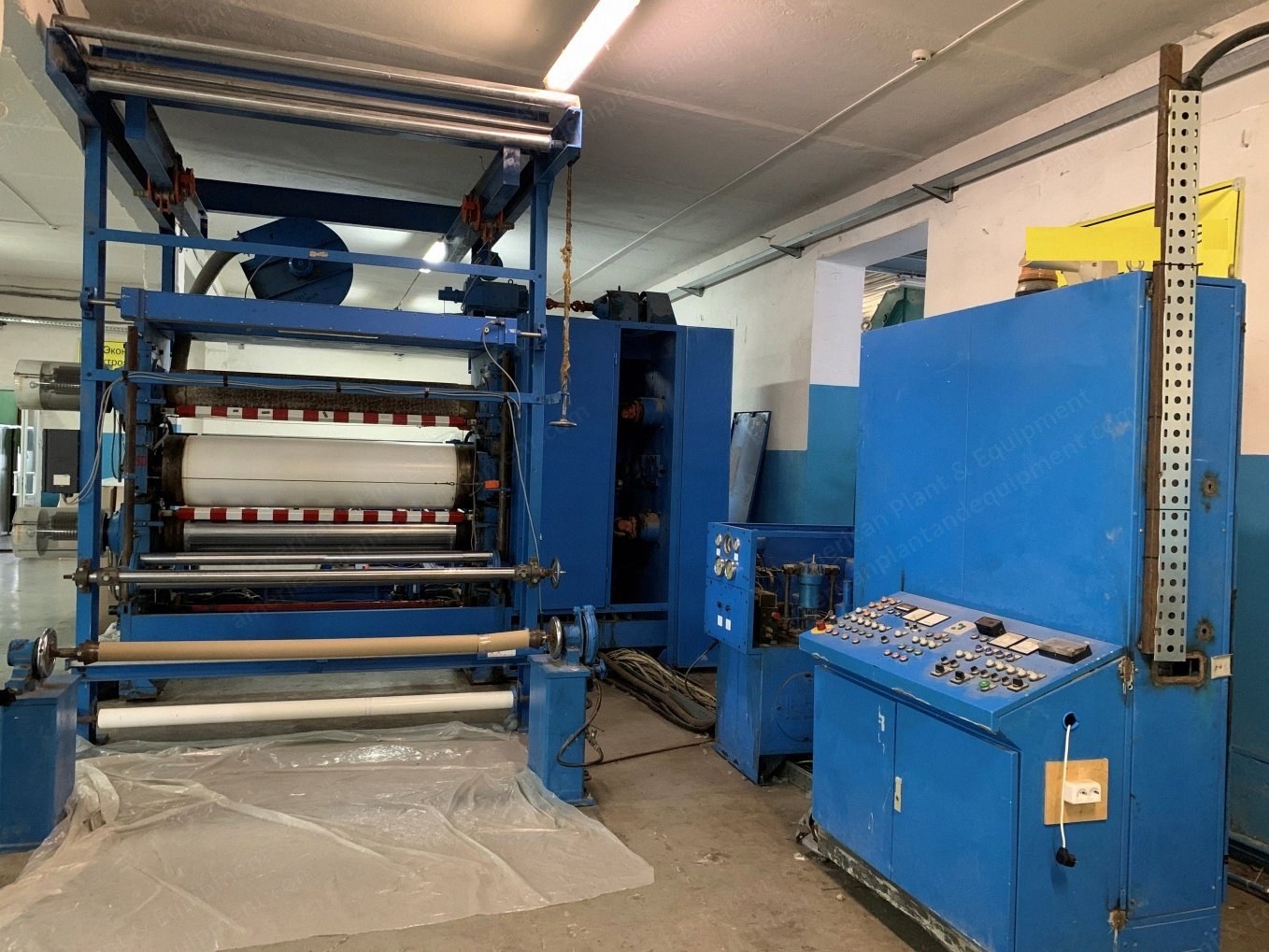 Ramisch Kleinewefers, Triple Cylinder Thermobonding Calender, 1990, Working Width 1600mm