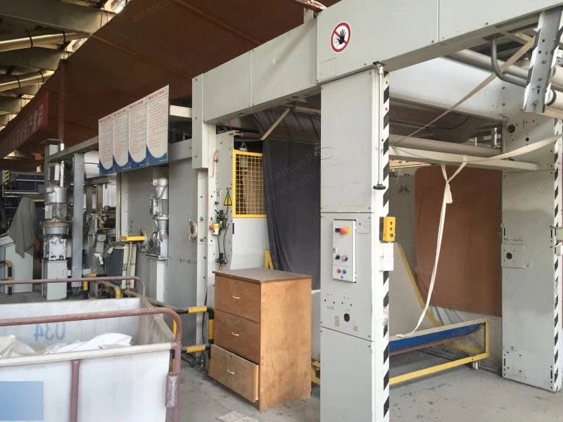 Monforts Stenter, 2008, 2000mm Working Width, 10 Chambers, Oil Heated, Horizontal Pin Chain