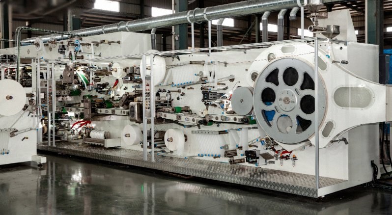 NovaStar, DH126, Full Servo T-Shape Baby Diaper Machine, 400 pcs/min, 4 Sizes (S-XL)
