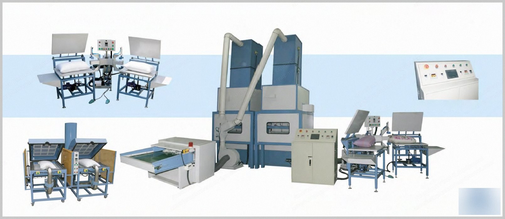 NovaStar, PC246, Pillow and Cushion Automatic Weighing and Filling Line, 5-Piece System