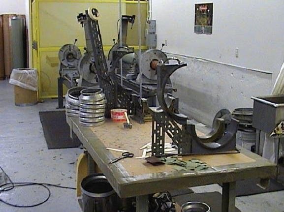 Lydon Brothers, 1395-4-D5, Screen Baking Oven and Stork End Ring Gluers, 25 inch, 32 inch, 36 inch Heads